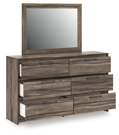 Elbrim Queen Panel Storage Bed, Dresser and Mirror - PCB2005B20