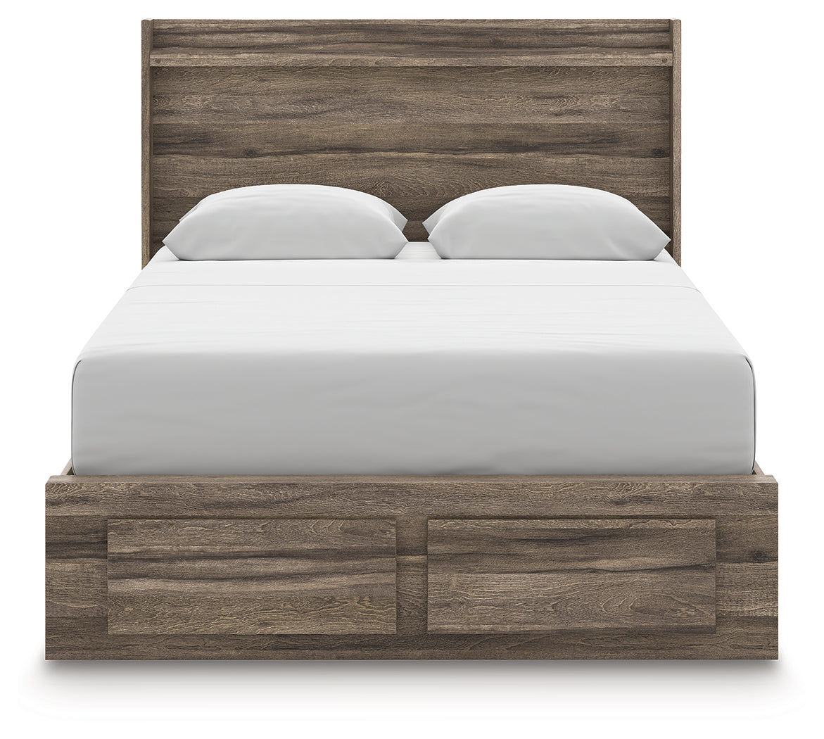 Elbrim Queen Panel Storage Bed, Dresser and Mirror - PCB2005B20