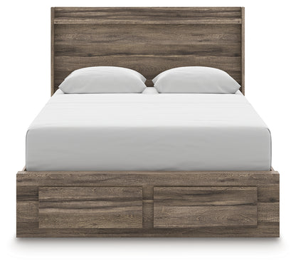 Elbrim Queen Panel Storage Bed, Dresser and Mirror - PCB2005B20