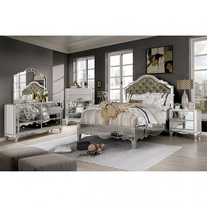 Eliora Silver 4 Pc Queen Bedroom Set