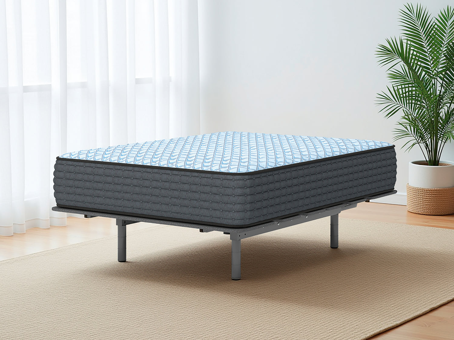 Elite Springs 2.0 Firm Blue Twin Mattress - M33011