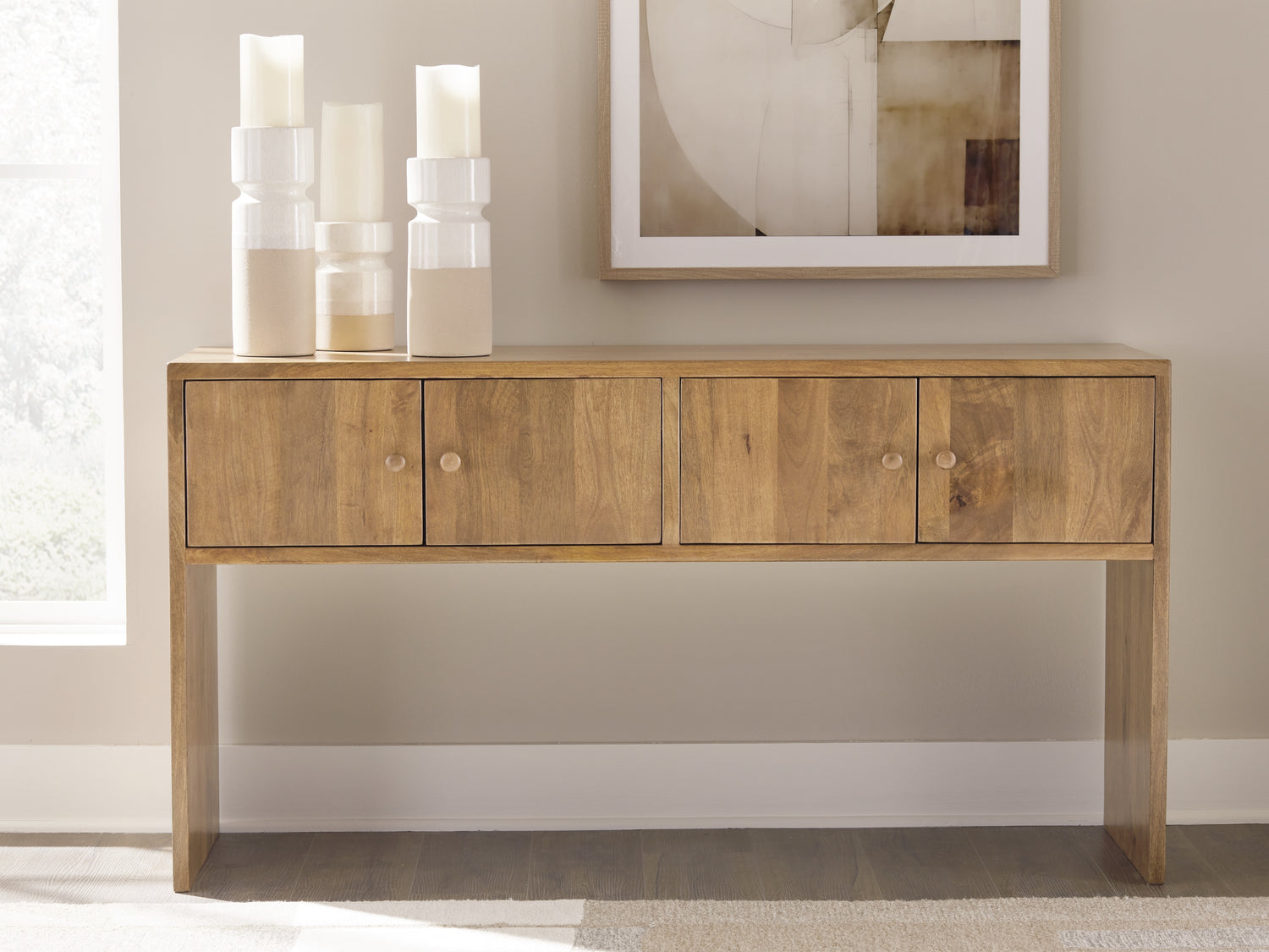 Ella Grove Rich Brown Console - T639-4