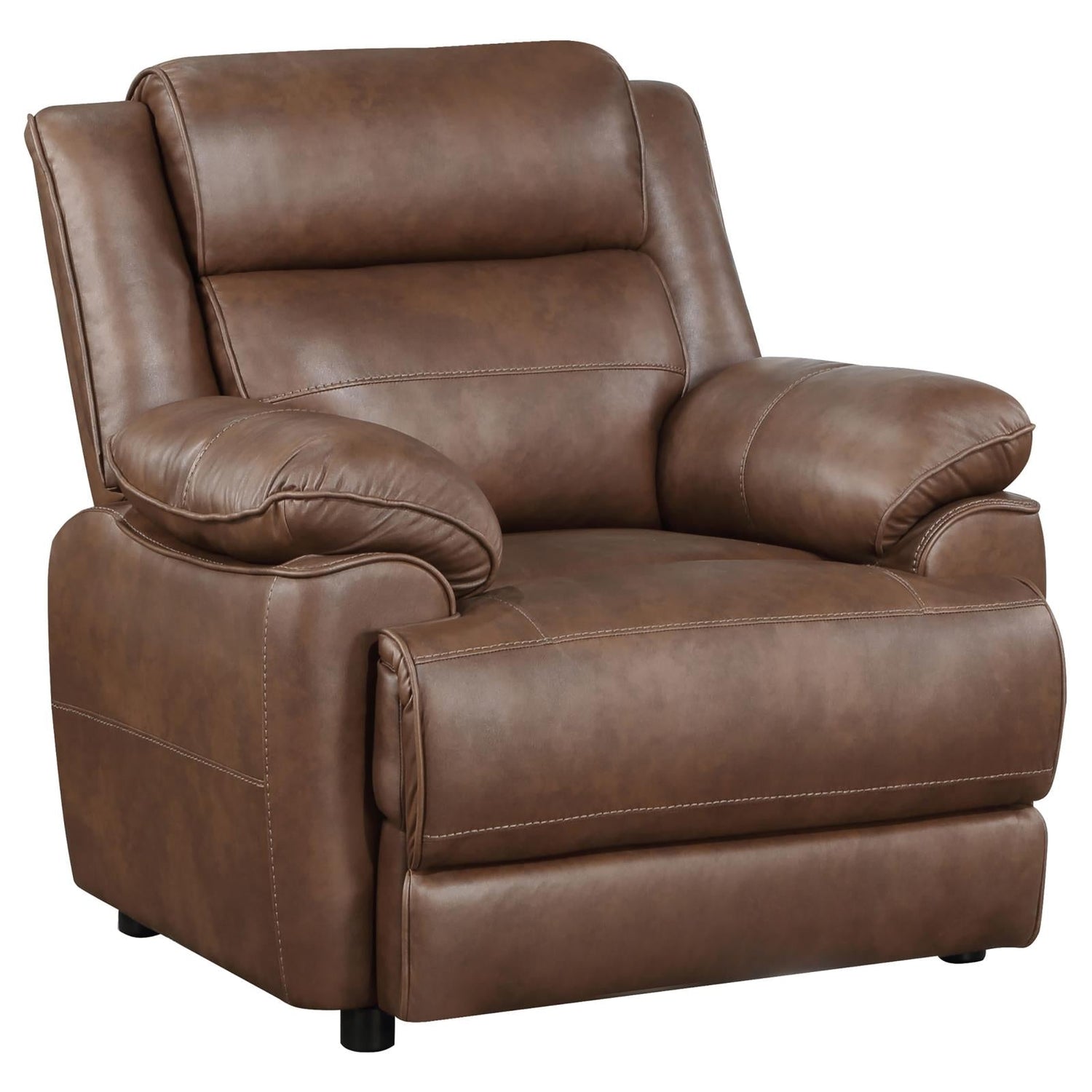 Ellington Dark Brown 3-Piece Upholstered Padded Arm Sofa Set from Coaster - Luna Furniture