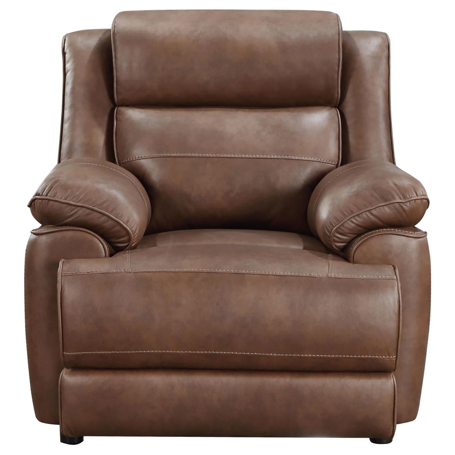 Ellington Dark Brown 3-Piece Upholstered Padded Arm Sofa Set from Coaster - Luna Furniture
