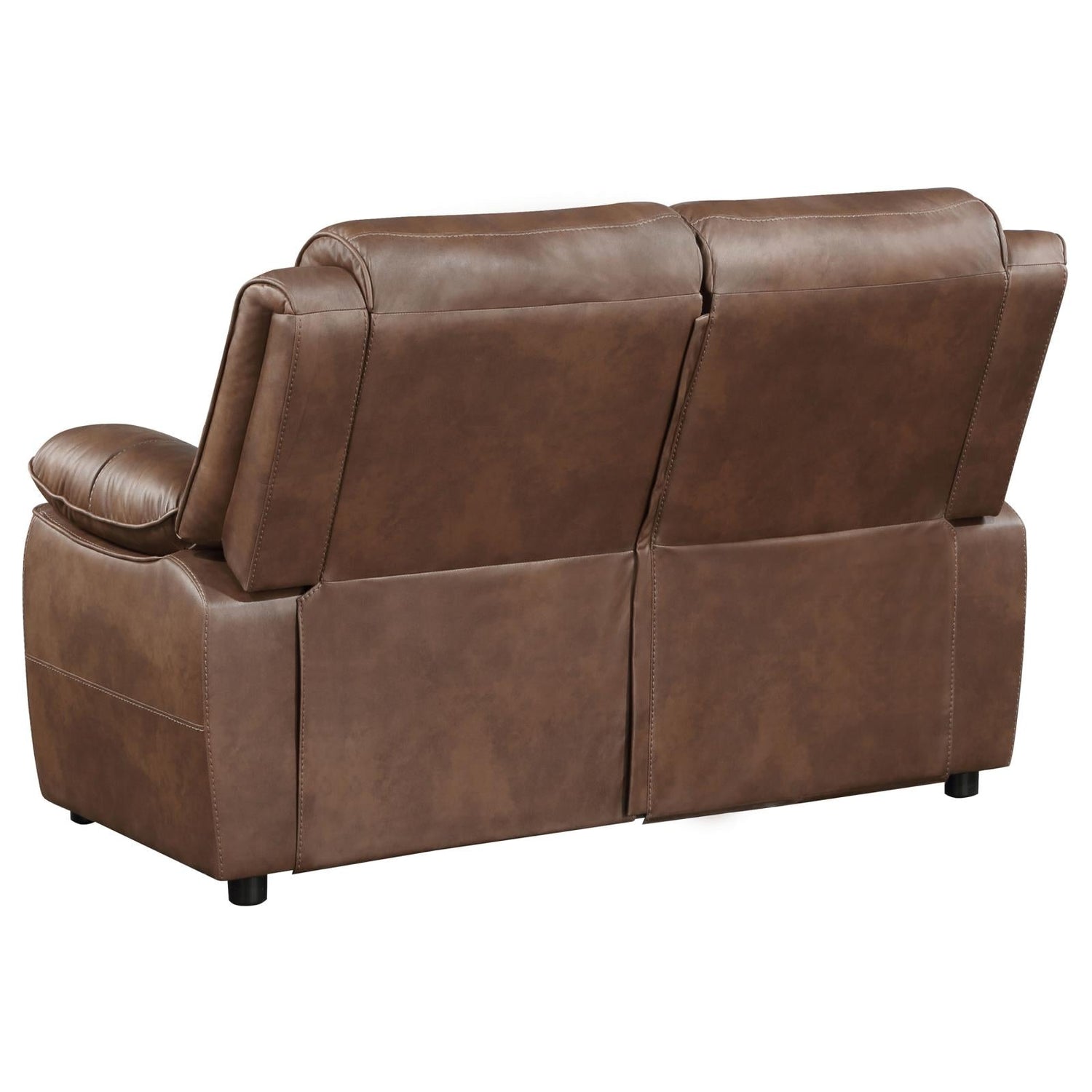 Ellington Dark Brown 3-Piece Upholstered Padded Arm Sofa Set from Coaster - Luna Furniture