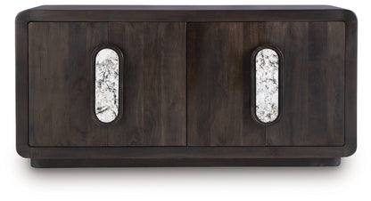 Elliston Espresso Brown Accent Cabinet - A4000683