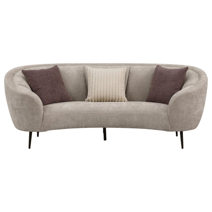 Ellorie Beige 3-Piece Upholstered Curved Sofa Set from Coaster - Luna Furniture