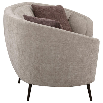 Ellorie 3-piece Upholstered Curved Sofa Set Beige - 504837-S3