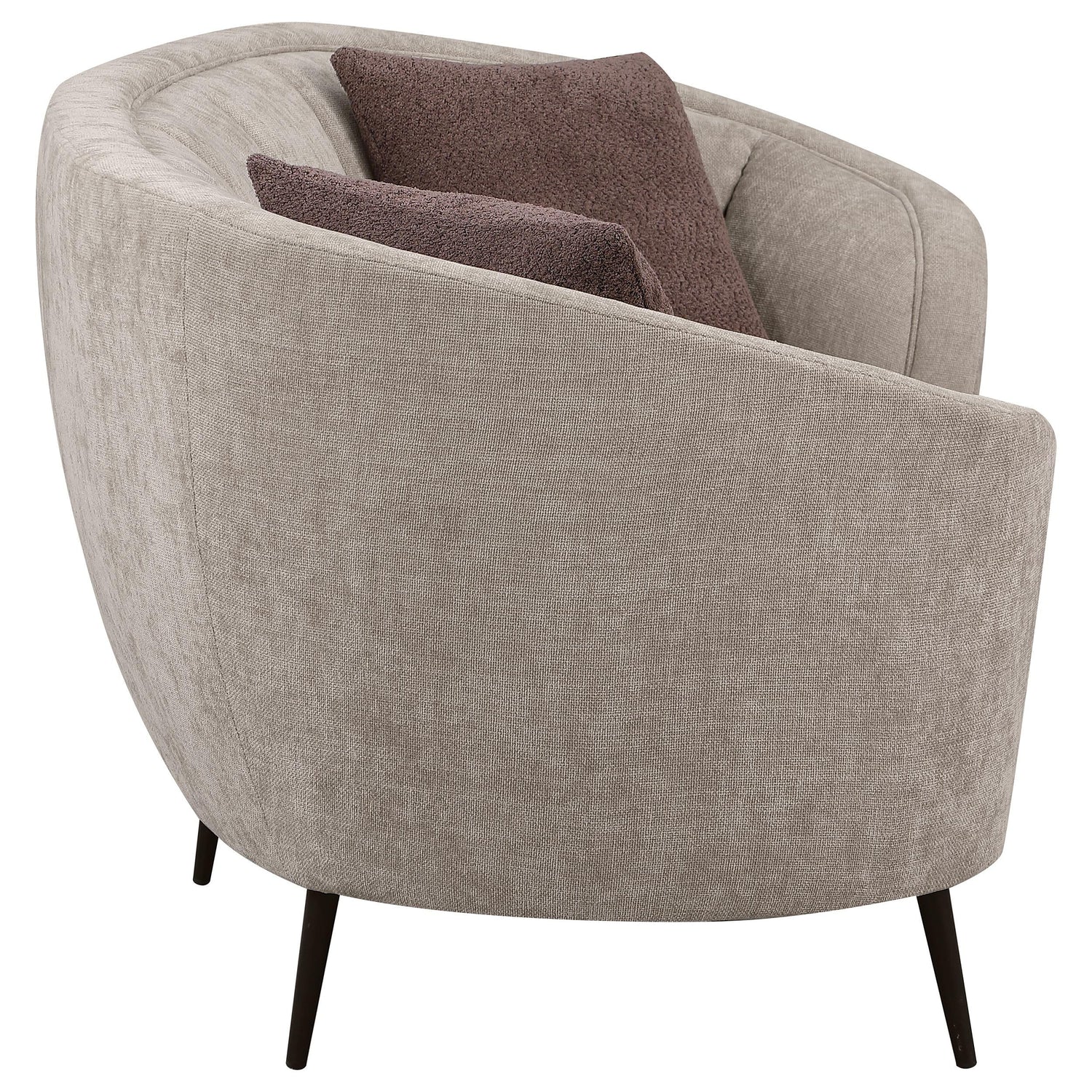 Ellorie Beige 3-Piece Upholstered Curved Sofa Set from Coaster - Luna Furniture