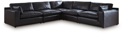 Emilia Black 5-Piece Sectional - 30902S4