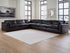 Emilia Black 6-Piece Sectional - 30902S5