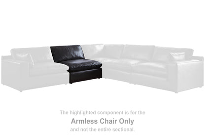 Emilia Black Armless Chair - 3090246