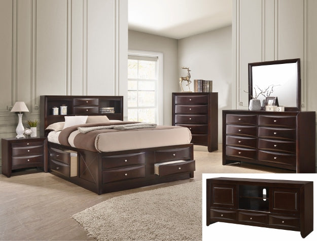 EMILY FB DRW(2)SIDERAIL DRW(1)-LEFT-K-CHERRY - B4265-K-DRW-L