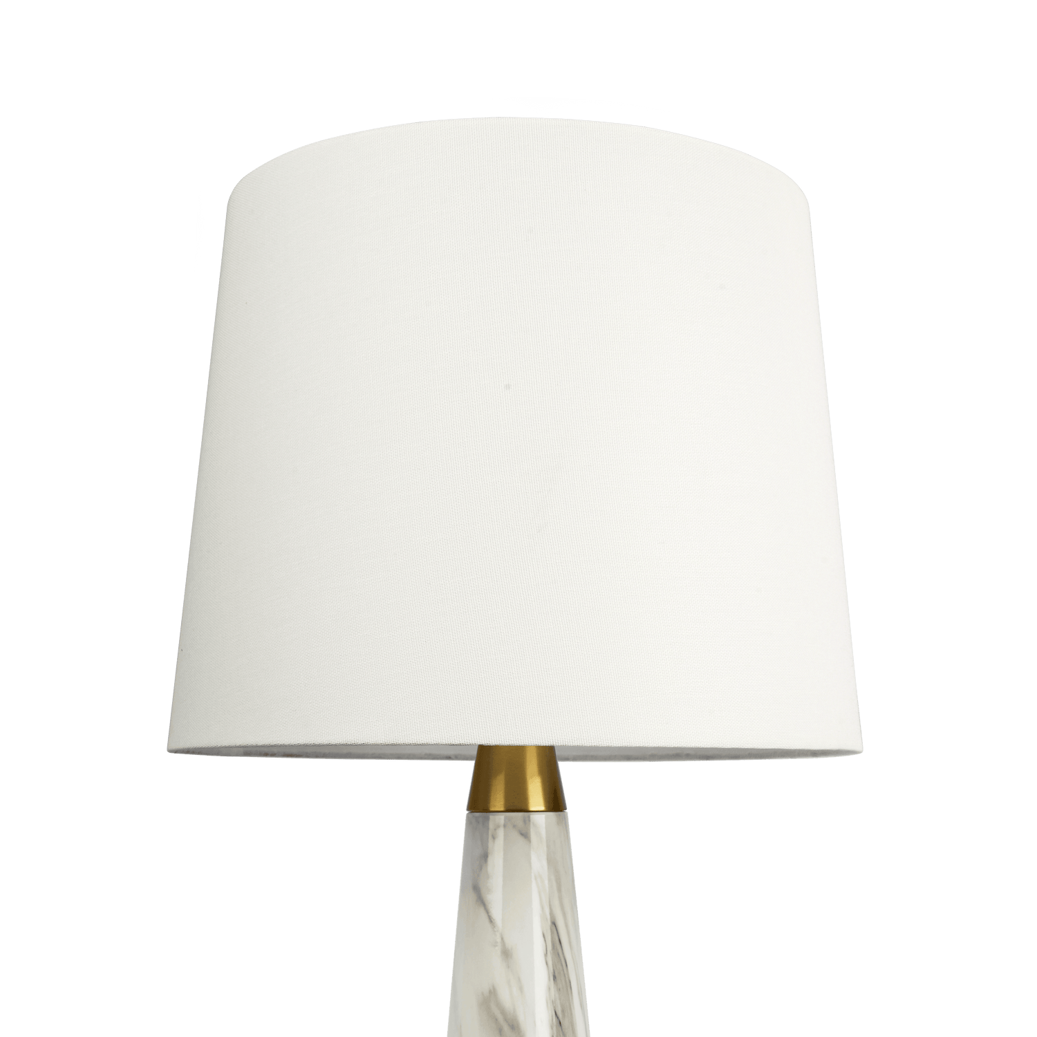 Enclave Hydro Black Table Lamp with On/Off Switch Faux Marble Base Fabric Shade - TBL03700501
