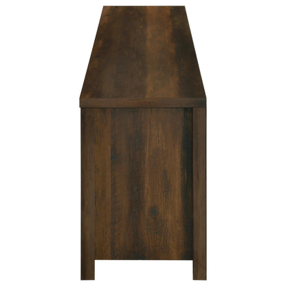 Enfield 71-inch TV Stand Fireplace Media Console Dark Pine - 722863