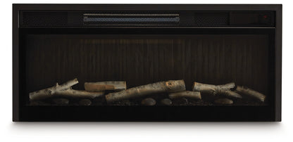 Entertainment Accessories Black Fireplace Insert - W100-703