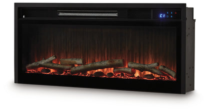 Entertainment Accessories Black Fireplace Insert - W100-703