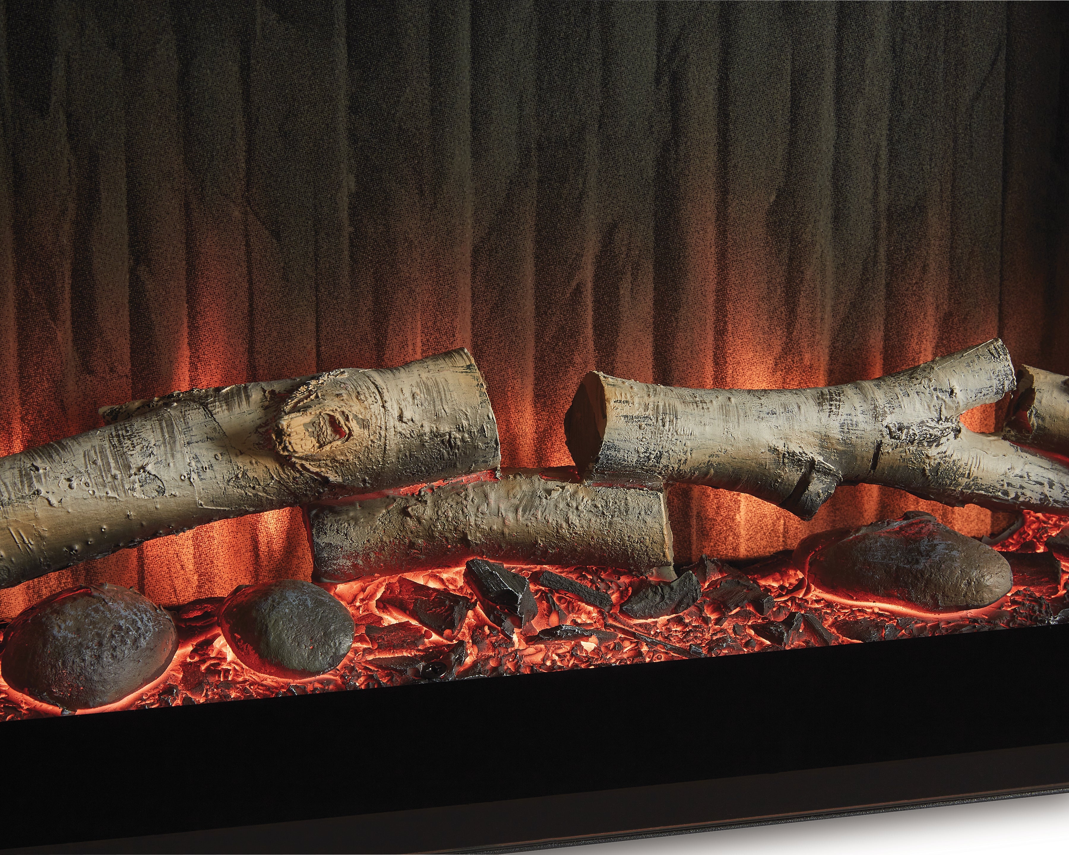 Entertainment Accessories Black Fireplace Insert - W100-703