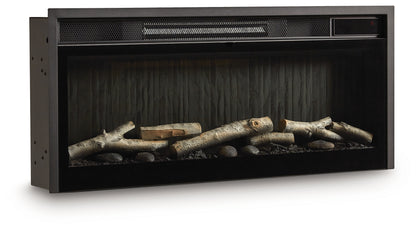 Entertainment Accessories Black Fireplace Insert - W100-703