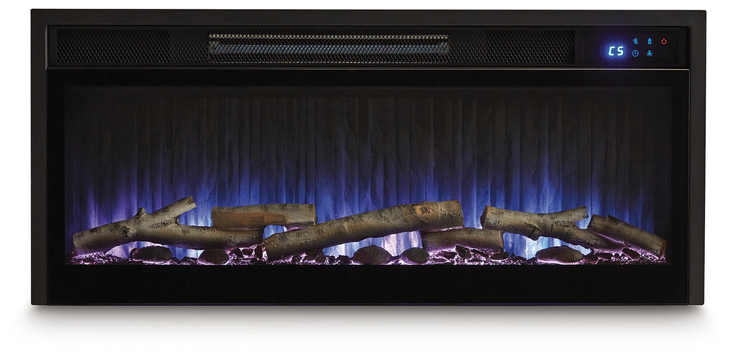 Entertainment Accessories Black Fireplace Insert - W100-703