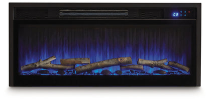Entertainment Accessories Black Fireplace Insert - W100-703