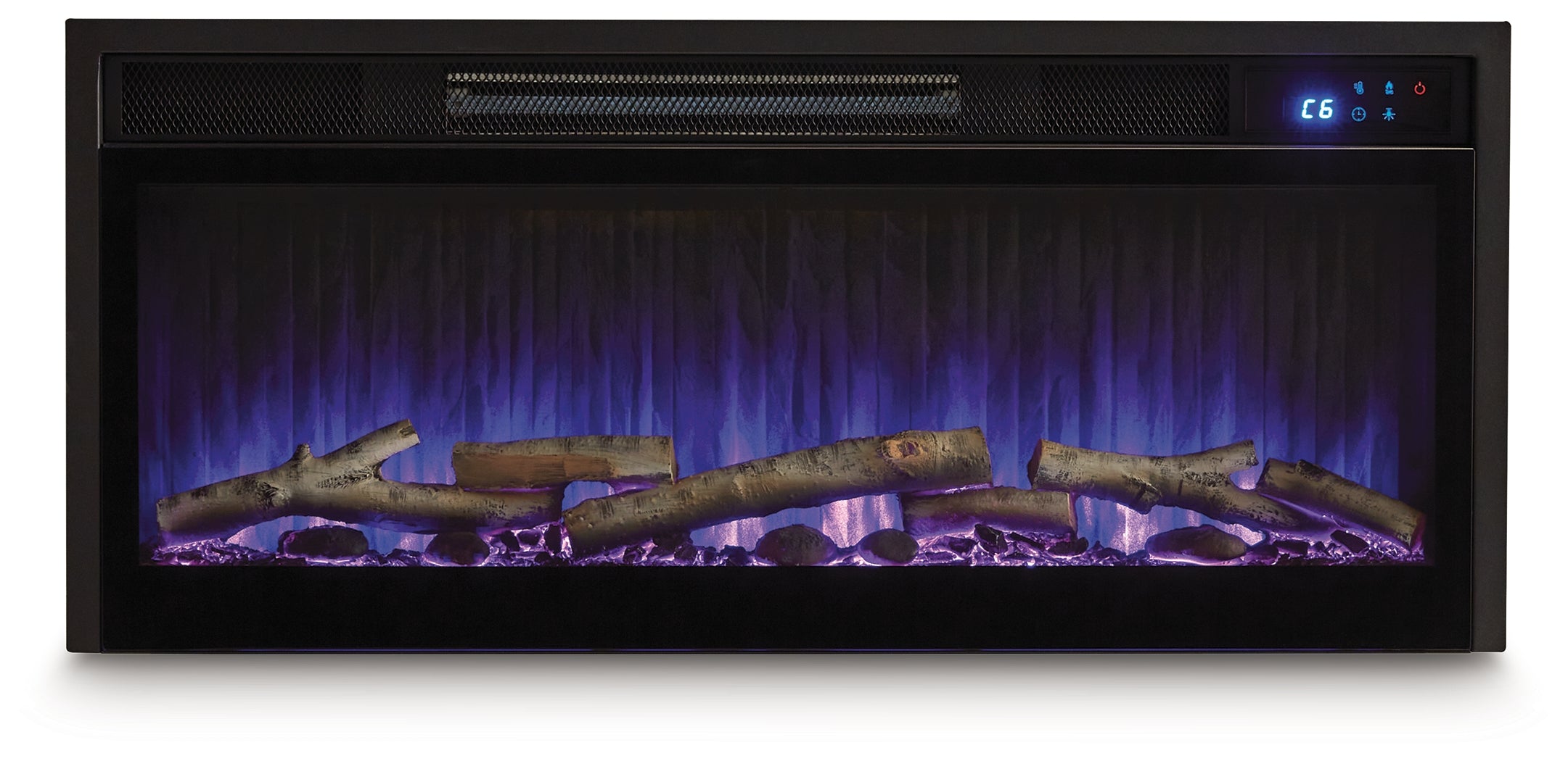 Entertainment Accessories Black Fireplace Insert - W100-703