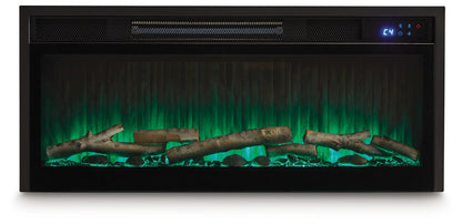 Entertainment Accessories Black Fireplace Insert - W100-703