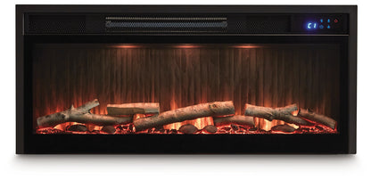 Entertainment Accessories Black Fireplace Insert - W100-703