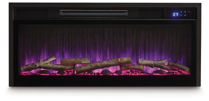 Entertainment Accessories Black Fireplace Insert - W100-703