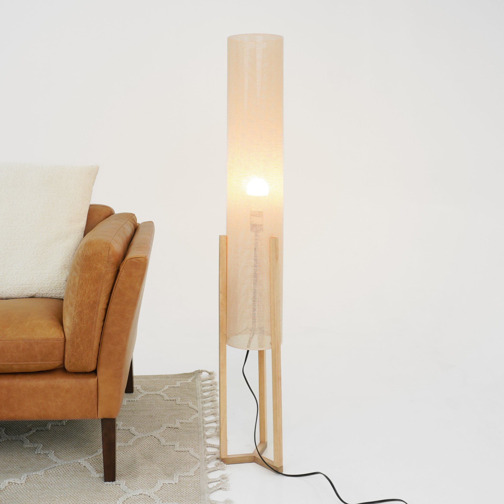 Ethos Floor Lamp Oak and Natural - FLL04103901