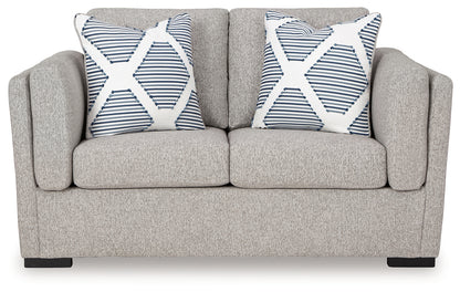 Evansley Pewter Loveseat - 5450335