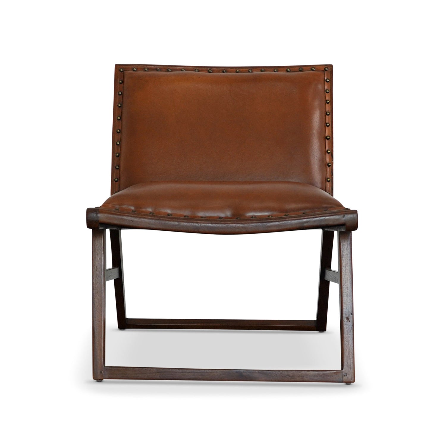 Everett Tan Leather Lounge Chair - LCH01203001