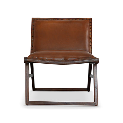 Everett Tan Leather Lounge Chair - LCH01203001