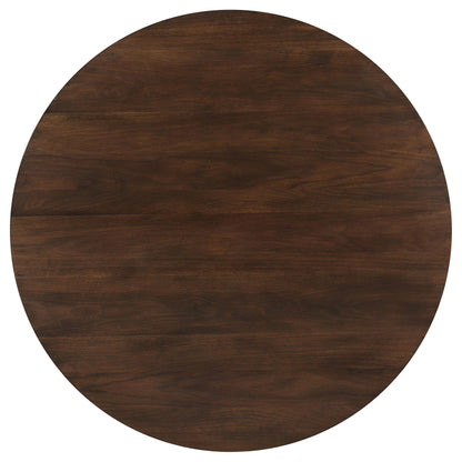 Everton 5-piece Round 54-inch Dining Table Set Walnut - 108891-S5