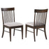 Everton Slat Back Dining Side Chair Walnut (Set of 2) - 108892