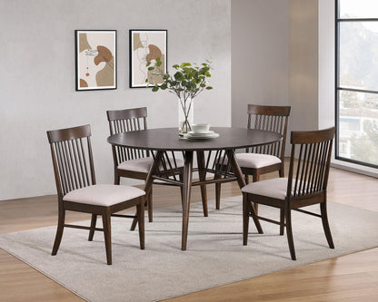 Everton Slat Back Dining Side Chair Walnut (Set of 2) - 108892