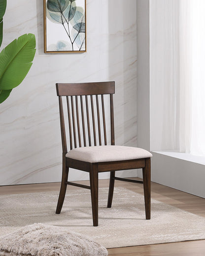 Everton Slat Back Dining Side Chair Walnut (Set of 2) - 108892