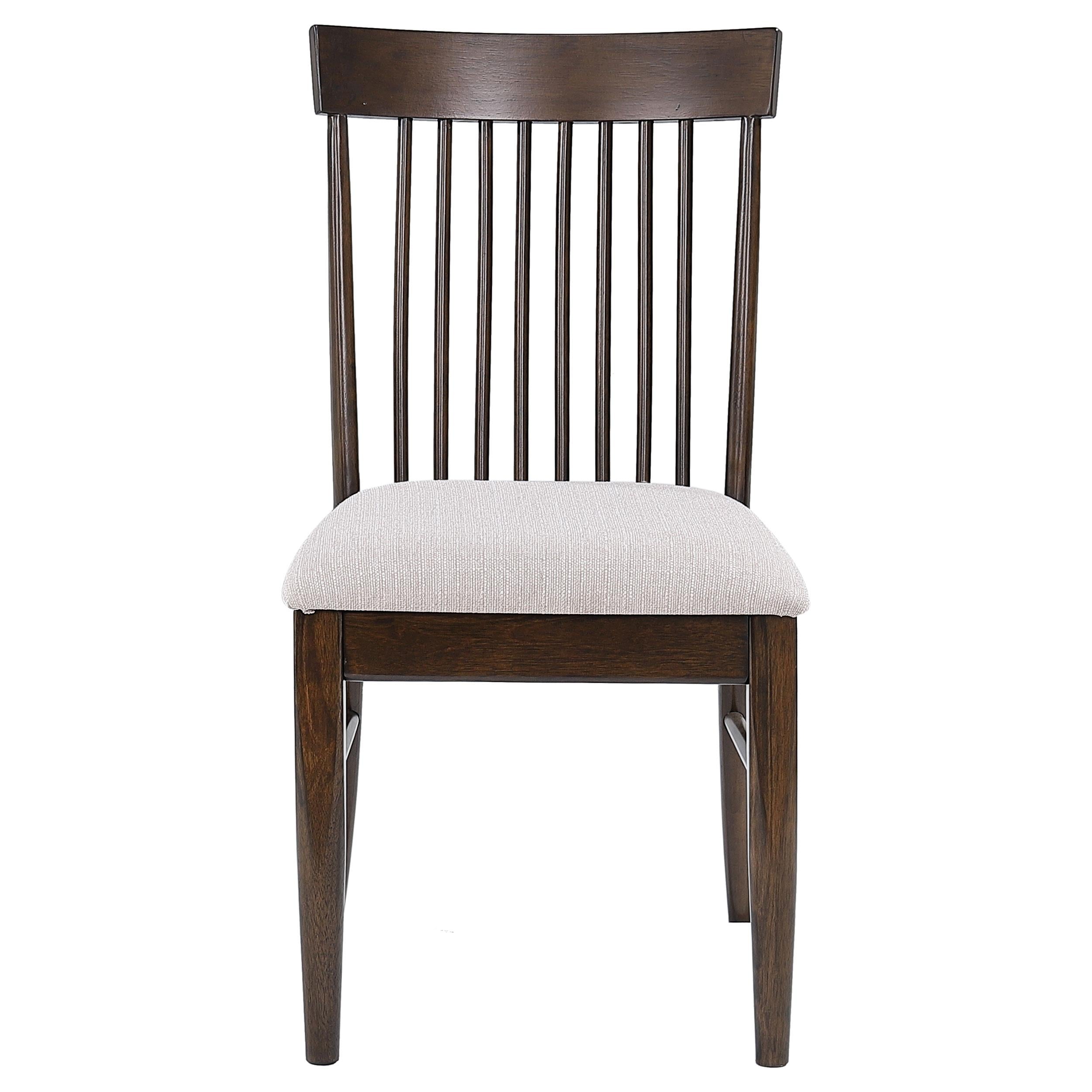 Everton Slat Back Dining Side Chair Walnut (Set of 2) - 108892