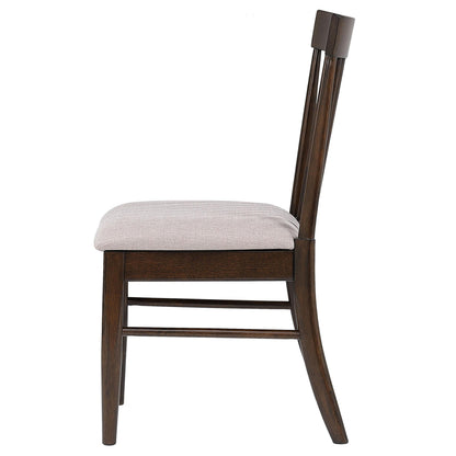 Everton Slat Back Dining Side Chair Walnut (Set of 2) - 108892