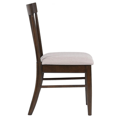 Everton Slat Back Dining Side Chair Walnut (Set of 2) - 108892