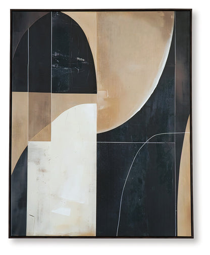 Ewanford Black/Brown/Tan Wall Art - A8000464