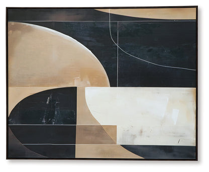 Ewanford Black/Brown/Tan Wall Art - A8000464