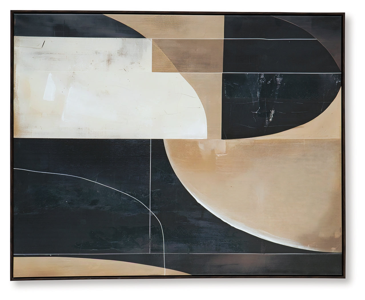 Ewanford Black/Brown/Tan Wall Art - A8000464