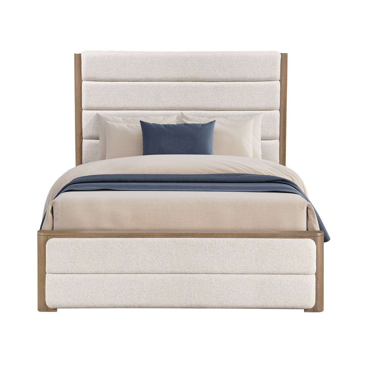 Theo Brown Queen Upholstered Bed