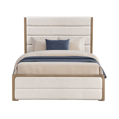 Theo Brown Queen Upholstered Bed