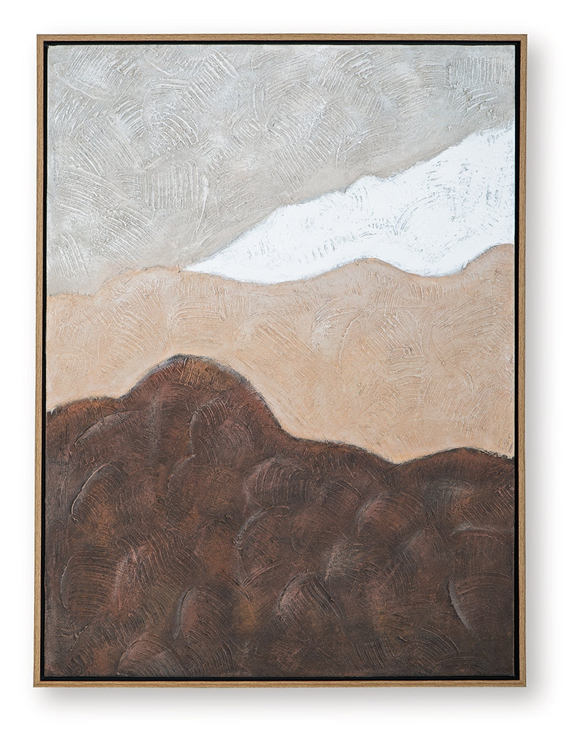 Fanthorne Tan/Brown/White Wall Art - A8000500