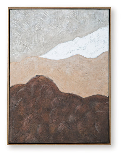 Fanthorne Tan/Brown/White Wall Art - A8000500