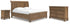 Feddinger King Storage Sleigh Bed with Dresser and Nightstand in Medium Brown from Ashley - Luna Furniture