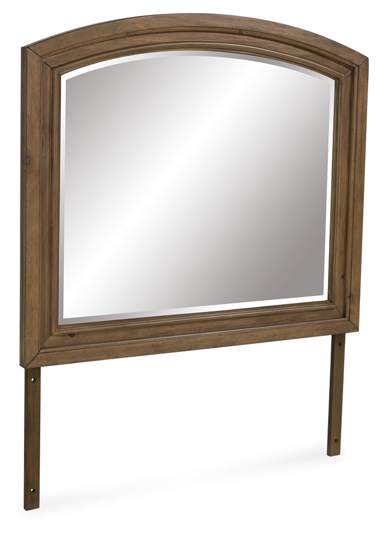 Feddinger Medium Brown Bedroom Mirror - PCB779-36