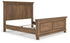 Feddinger Medium Brown California King Panel Bed - PCB779B7